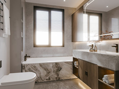 新中式卫浴间 洗手间