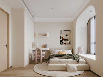 现代奶油风卧室