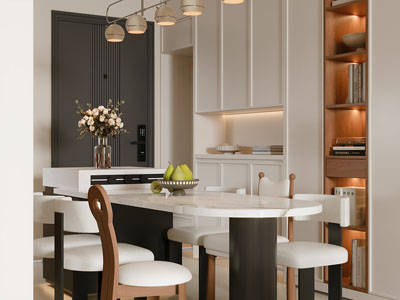 现代奶油风餐厅