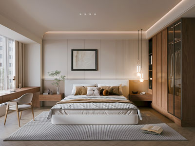 现代中古风卧室