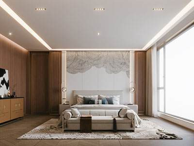 新中式卧室
