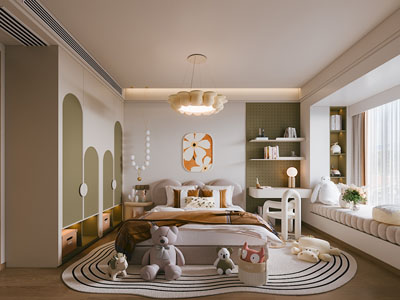 现代卧室 儿童房 男孩房