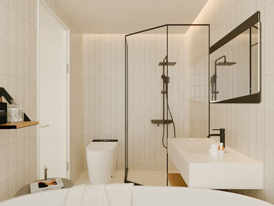 现代奶油风卫浴间 洗手间