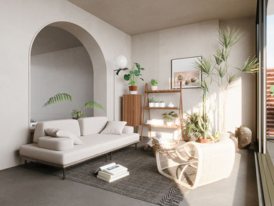 现代奶油风客厅