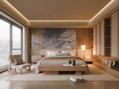 新中式中古风卧室