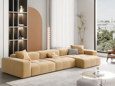 现代客厅转角多人沙发 茶几3d模型 现代客厅转角多人沙发 茶几