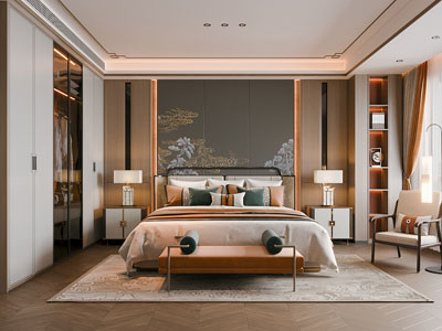 新中式卧室