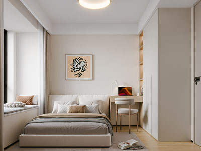 现代奶油风卧室