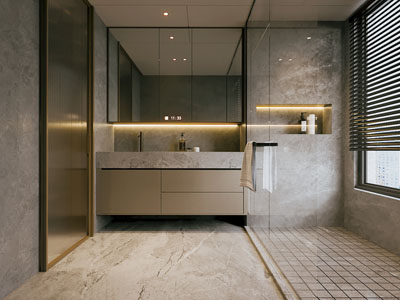 现代卫浴间 洗手间