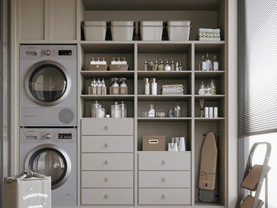现代阳台洗衣机收纳柜 储物柜