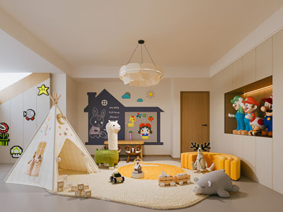 现代儿童娱乐空间 休闲室