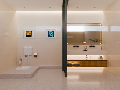 现代卫浴间 洗手间