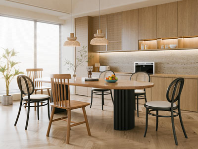 现代原木风餐厅