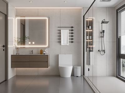 现代卫浴间 洗手间