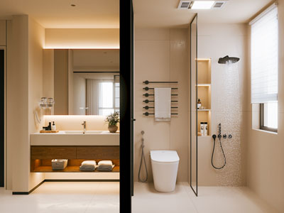 现代卫浴间 洗手间