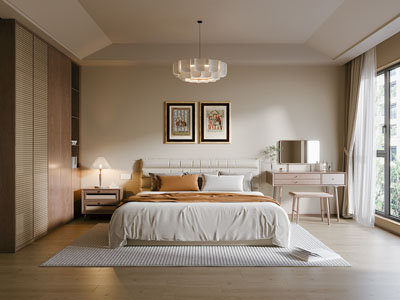 现代中古风卧室