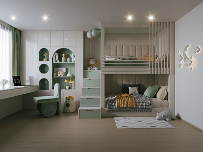 现代卧室 儿童房