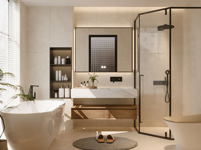 现代卫浴间 洗手间