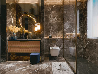 现代轻奢卫浴间 洗手间