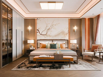 新中式卧室