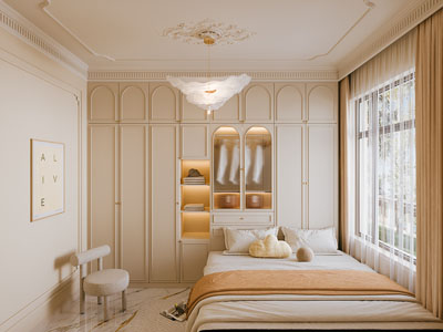 法式奶油风卧室