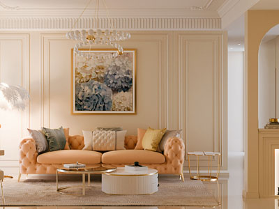 法式轻奢客厅