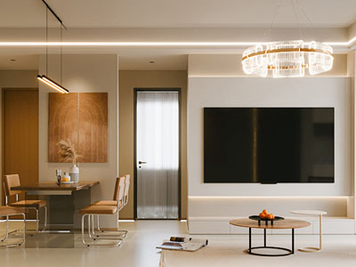 现代客厅餐厅