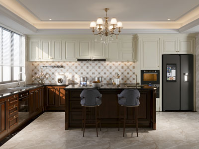 美式厨房 中岛台