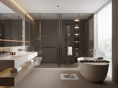 现代卫浴间 洗手间