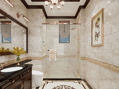 欧式轻奢卫浴间 洗手间