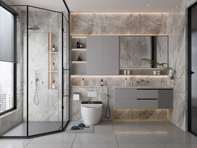 现代卫浴间 洗手间