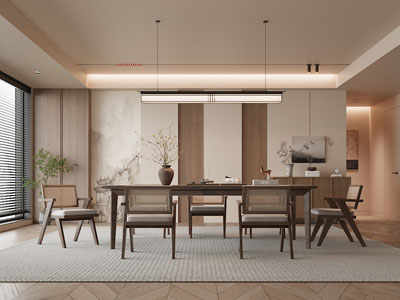 新中式中古风餐厅