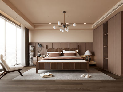 侘寂中古风卧室