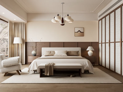 现代中古风卧室