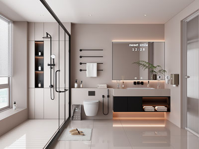 现代卫浴间 洗手间