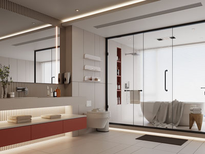 现代卫浴间 洗手间