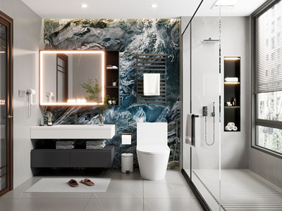 现代卫浴间 洗手间