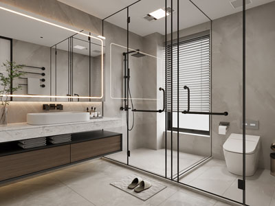 现代卫浴间 洗手间