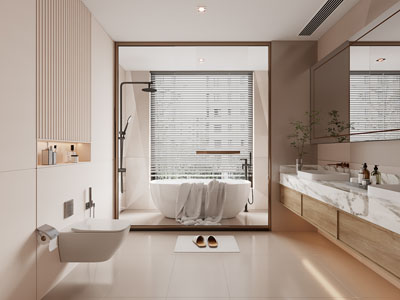 现代卫浴间 洗手间