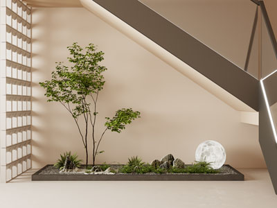 新中式室内景观园艺小品