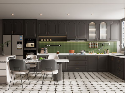 法式开放式厨房 餐厅