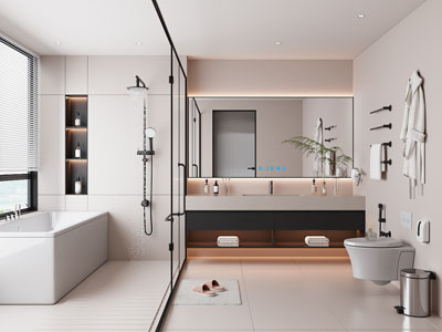 现代卫浴间 洗手间