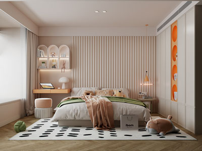 现代卧室 儿童房 公主房