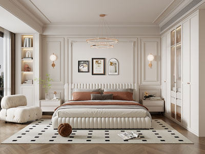 简欧奶油风卧室