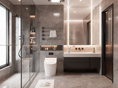 现代卫浴间 洗手间