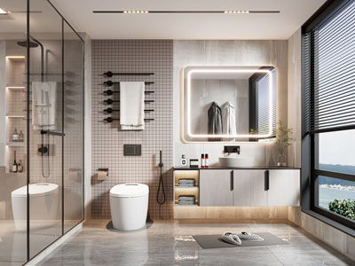 现代卫浴间 洗手间