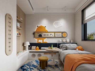 现代榻榻米卧室 儿童房