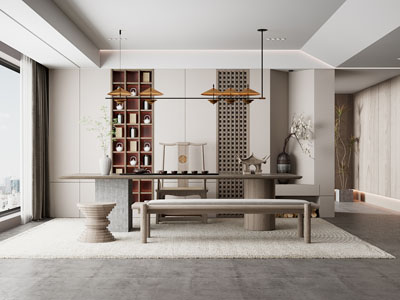 新中式中古风茶室