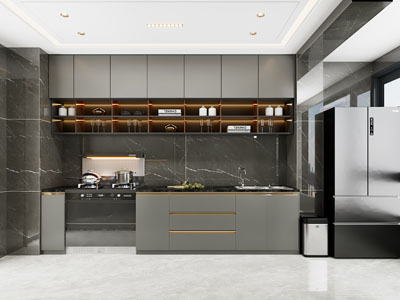 现代整体橱柜吊柜