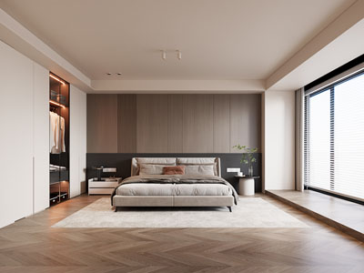 现代中古风卧室